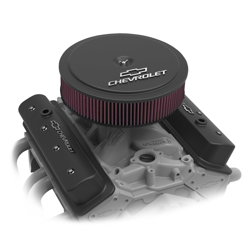 Gm-Licensed-Valve-Cover---Muscle-Series---Sbc---Center-Bolt---Satin-Black-Machined