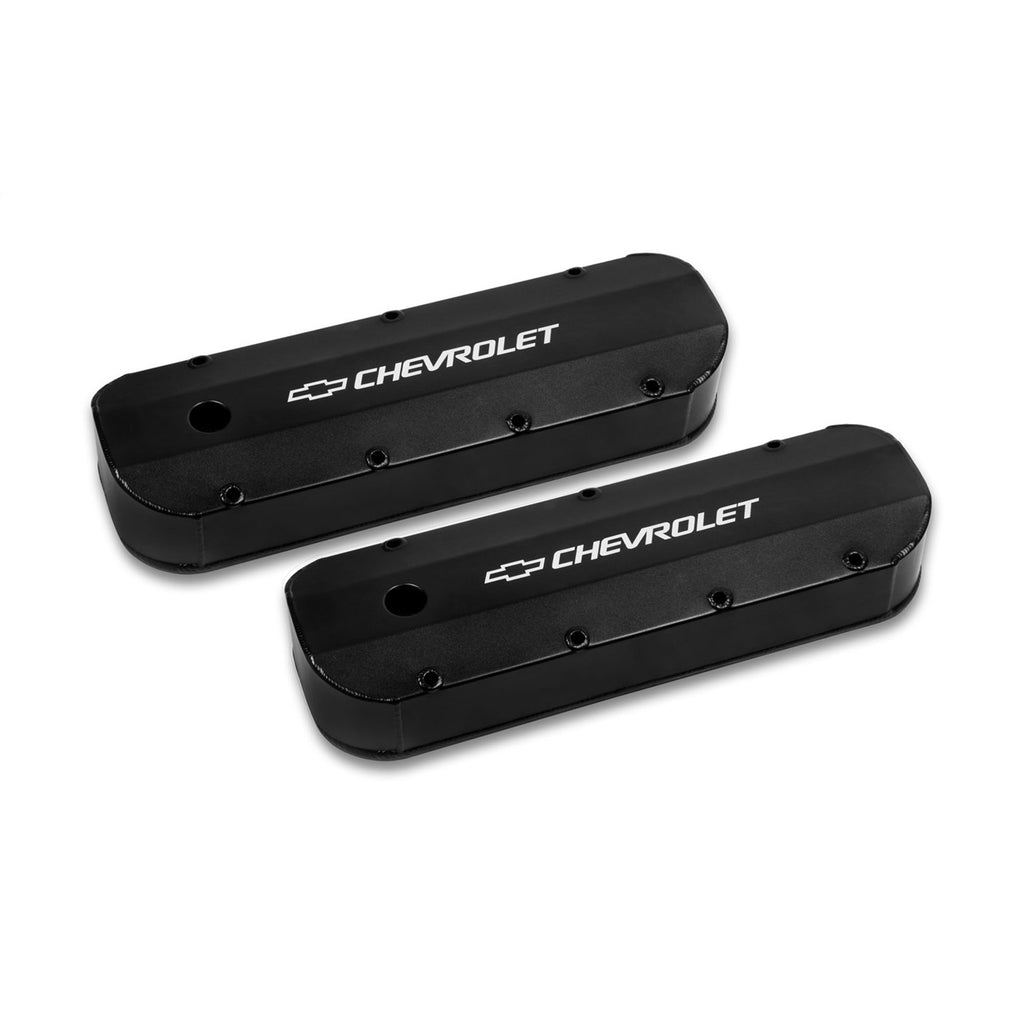 Gm-Licensed-Valve-Cover---Track-Series----Bbc---Fabricated-Aluminum---Long-Bolt---Black