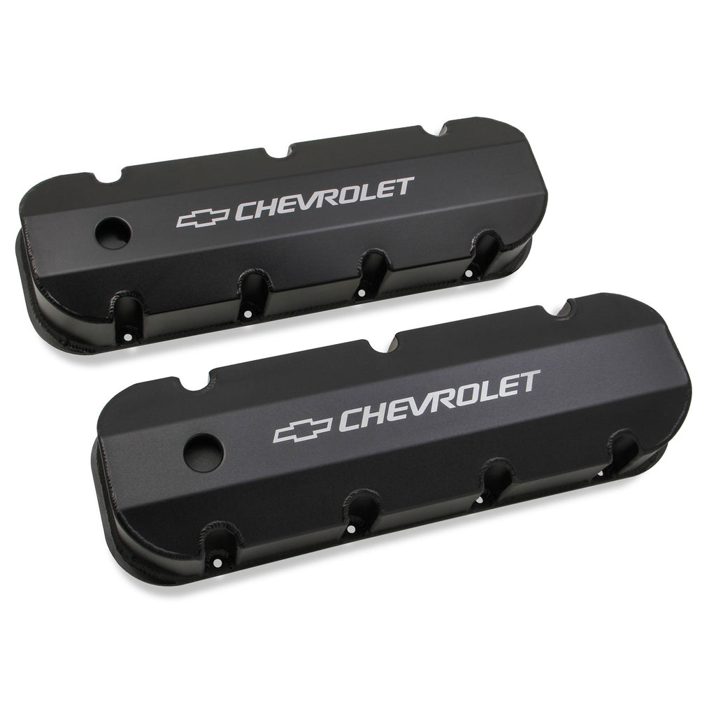 Gm-Licensed-Valve-Cover---Track-Series----Bbc---Fabricated-Aluminum---Short-Bolt---Black