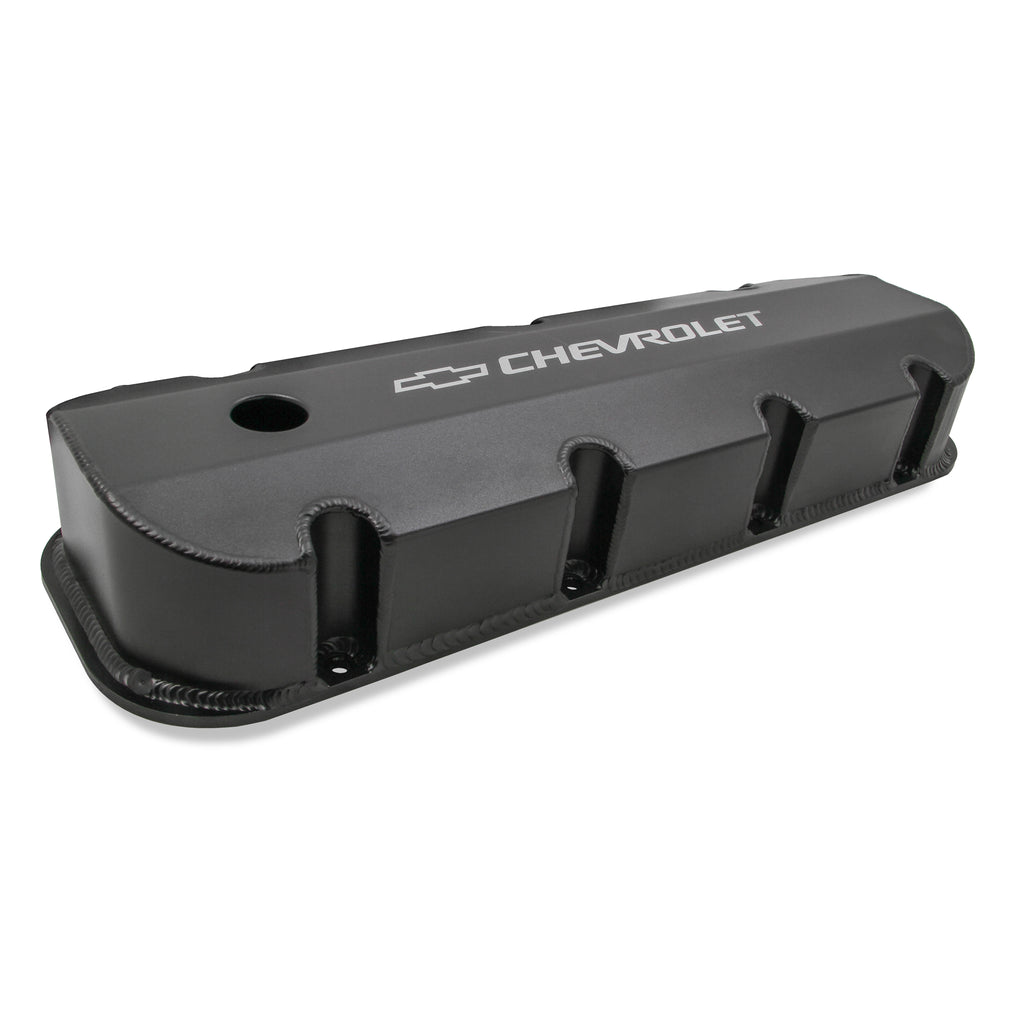 Gm-Licensed-Valve-Cover---Track-Series----Bbc---Fabricated-Aluminum---Short-Bolt---Black