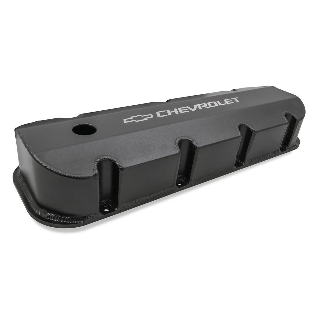 Gm-Licensed-Valve-Cover---Track-Series----Bbc---Fabricated-Aluminum---Short-Bolt---Black