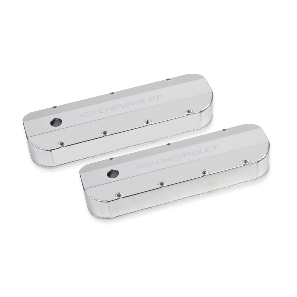 Gm-Licensed-Valve-Cover---Track-Series---Bbc---Fabricated-Aluminum---Natural-Anodized