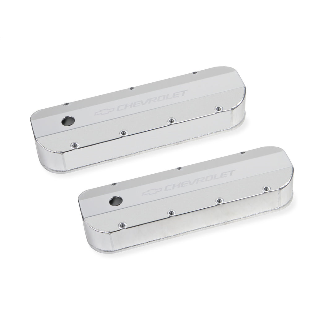 Gm-Licensed-Valve-Cover---Track-Series---Bbc---Fabricated-Aluminum---Natural-Anodized