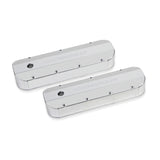Holley 241-278  Gm Licensed Valve Cover - Track Series - Bbc - Fabricated Aluminum - Natural Anodized