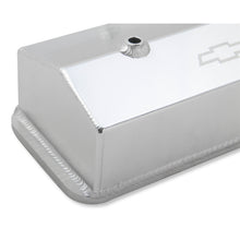 Load image into Gallery viewer, Gm-Licensed-Valve-Cover---Track-Series---Sbc---Fabricated-Aluminum---Center-Bolt---Silver
