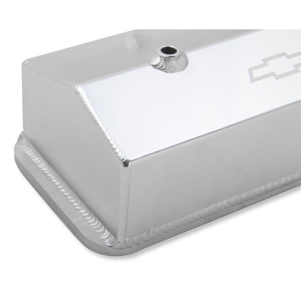 Gm-Licensed-Valve-Cover---Track-Series---Sbc---Fabricated-Aluminum---Center-Bolt---Silver