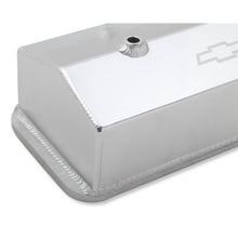 Load image into Gallery viewer, Gm-Licensed-Valve-Cover---Track-Series---Sbc---Fabricated-Aluminum---Center-Bolt---Silver