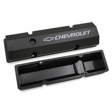 Load image into Gallery viewer, Gm-Licensed-Valve-Cover---Track-Series---Sbc---Fabricated-Aluminum---Perimeter-Bolt---Black