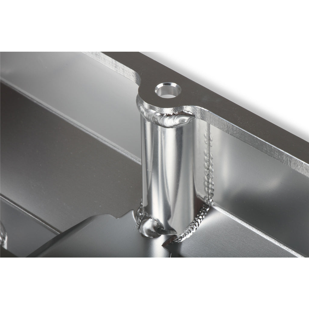 Gm-Licensed-Valve-Cover---Track-Series---Sbc---Fabricated-Aluminum---Perimeter-Bolt---Silver