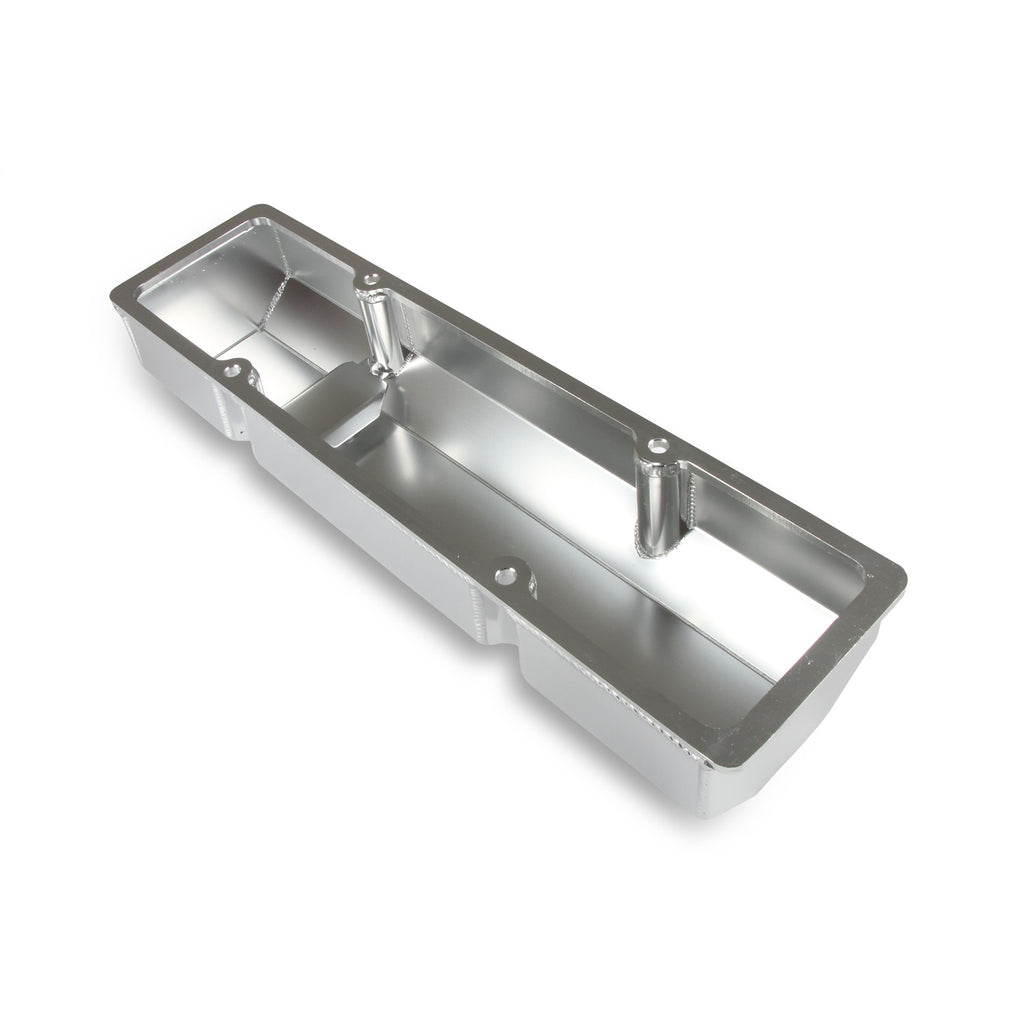 Gm-Licensed-Valve-Cover---Track-Series---Sbc---Fabricated-Aluminum---Perimeter-Bolt---Silver
