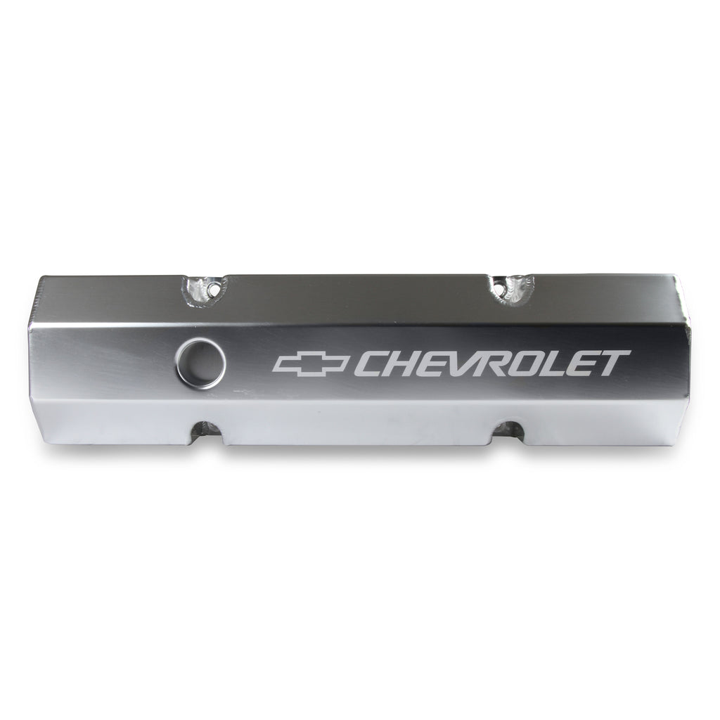 Gm-Licensed-Valve-Cover---Track-Series---Sbc---Fabricated-Aluminum---Perimeter-Bolt---Silver