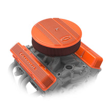Load image into Gallery viewer, Gm-Licensed-Vintage-Series-Sbc-Valve-Covers---Factory-Orange-Machined-Finish