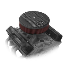 Load image into Gallery viewer, Gm-Licensed-Vintage-Series-Sbc-Valve-Covers-Satin-Black-Machined-Finish