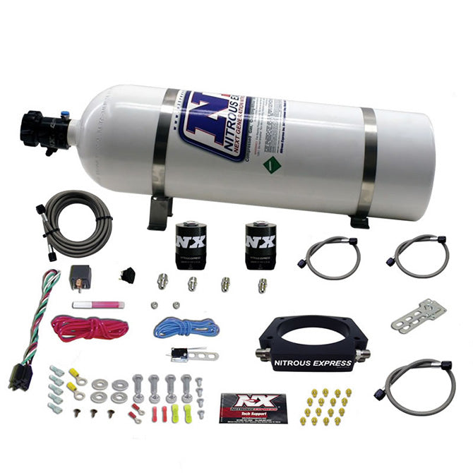 Gm-Ls-90Mm-Nitrous-Plate-Kit-(50-400Hp)-W15Lb-Bottle