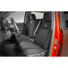 Load image into Gallery viewer, Gm-Neoprene-Seat-Covers-Front-And-Rear-W-Back-Storage-Black-19-21-Chevrolet-Silverado-1500-Rough-Country