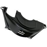 Trans-Dapt 7446 TH350/TH400 TRANSMISSION FLYWHEEL DUST COVER; STEEL- BLACK FINISH