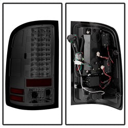 Gmc-Sierra-07-13-(Not-Fit-3500-Dually-4-Rear-Wheels)Led-Tail-Lights-Smoke-Alt-Yd-Gs07-Led-Sm