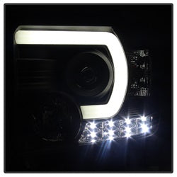 Gmc-Sierra-14-16-Projector-Headlights-Light-Bar-Drl-Black-Pro-Yd-Gs14-Lbdrl-Bk