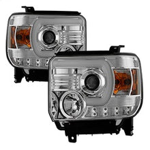 Load image into Gallery viewer, Gmc-Sierra-14-16-Projector-Headlights-Light-Bar-Drl-Chrm-Pro-Yd-Gs14v2-Lbdrl-C