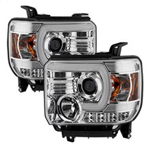 Load image into Gallery viewer, Gmc-Sierra-14-16-Projector-Headlights-Light-Bar-Drl-Chrome-Pro-Yd-Gs14-Lbdrl-C