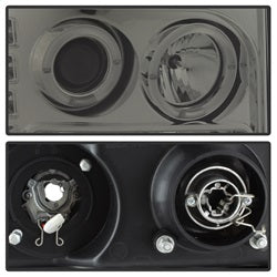 Gmc-Sierra-150025003500-07-13-Projector-Headlights-Led-Halo--Led-Smoke-Pro-Yd-Gs07-Hl-Sm