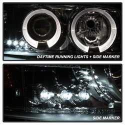 Gmc-Sierra-150025003500-99-06-Projector-Headlights-Led-Halo-Led-Chrome-Pro-Yd-Cde00-Hl-C