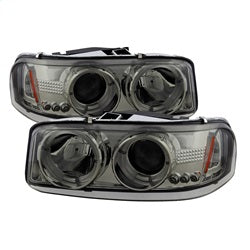 Gmc-Sierra-150025003500-99-06-Projector-Headlights-Led-Halo-Led-Smoke-Pro-Yd-Cde00-Hl-Smc