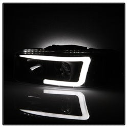 Gmc-Sierra-150025003500-99-06-V2-Projector-Headlights---Drl---Black-Pro-Yd-Cde00v2-Lb-Bk