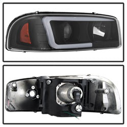 Gmc-Sierra-150025003500-99-06-V2-Projector-Headlights---Drl---Black-Pro-Yd-Cde00v2-Lb-Bk