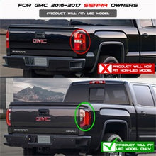 Load image into Gallery viewer, Gmc-Sierra-2016-2017-Light-Bar-Led-Tail-Lights---Black-Alt-Yd-Gs16-Led-Bk