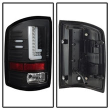 Load image into Gallery viewer, Gmc-Sierra-2016-2017-Light-Bar-Led-Tail-Lights---Black-Alt-Yd-Gs16-Led-Bk