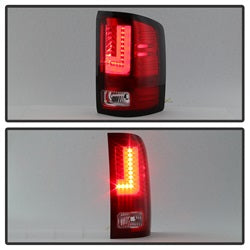 Gmc-Sierra-2016-2017-Light-Bar-Led-Tail-Lights---Red-Clear-Alt-Yd-Gs16-Led-Rc