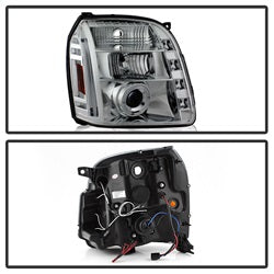 Gmc-Yukon-07-14Gmc-Yukon-Xl-07-14-Projector-Headlights-Led-Halo-Led-Chrome-Pro-Yd-Gy07-Hl-C