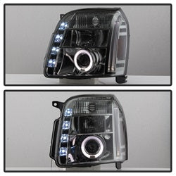 Gmc-Yukon-07-14Yukon-Denali-07-14-Projector-Headlights-Led-Halo-Led-Smke-Pro-Yd-Gy07-Hl-Sm