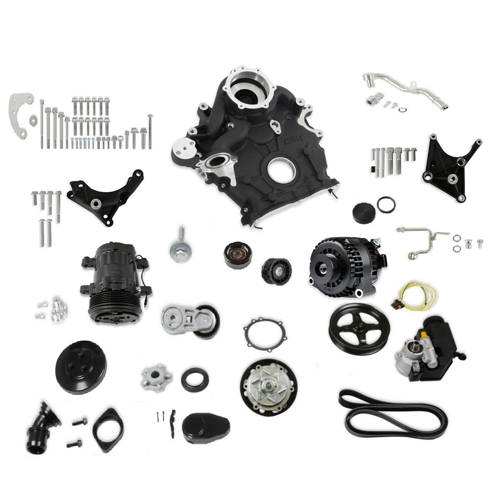 Godzilla-High-Mount-Accessory-Drive---Oe-Oiling-System---Complete-Kit---Black