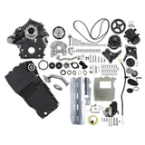 Holley 20-340BK  Godzilla High-Mount Accessory Drive - With  Swap Oil Pan And Pump - Complete Kit - Black