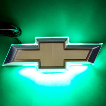 Load image into Gallery viewer, Green-Illuminated-Led-Rear-Bowtie-Emblem