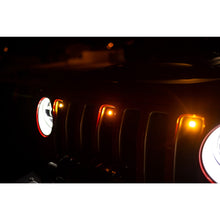 Load image into Gallery viewer, Grjl-02-18-22-Jeep-Wrangler-Jl-Front-Grill-Amber-Accent-Lights