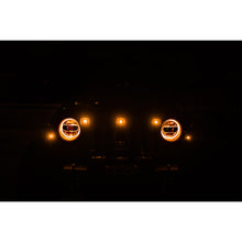 Load image into Gallery viewer, Grjl-02-18-22-Jeep-Wrangler-Jl-Front-Grill-Amber-Accent-Lights