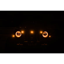 Load image into Gallery viewer, Grjl-02-18-22-Jeep-Wrangler-Jl-Front-Grill-Amber-Accent-Lights