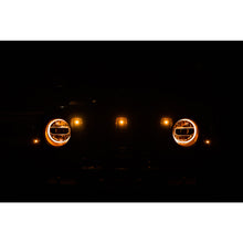 Load image into Gallery viewer, Grjl-02-18-22-Jeep-Wrangler-Jl-Front-Grill-Amber-Accent-Lights