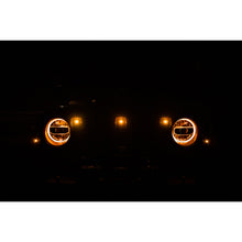 Load image into Gallery viewer, Grjl-02-18-22-Jeep-Wrangler-Jl-Front-Grill-Amber-Accent-Lights