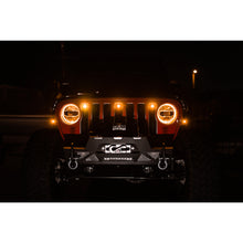 Load image into Gallery viewer, Grjl-02-18-22-Jeep-Wrangler-Jl-Front-Grill-Amber-Accent-Lights