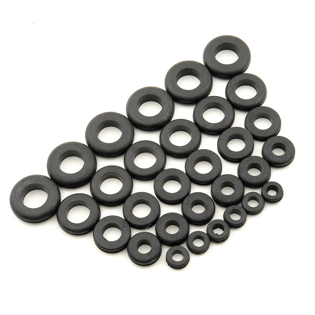 Grommet-Assortment---Rubber---Package-Of-30
