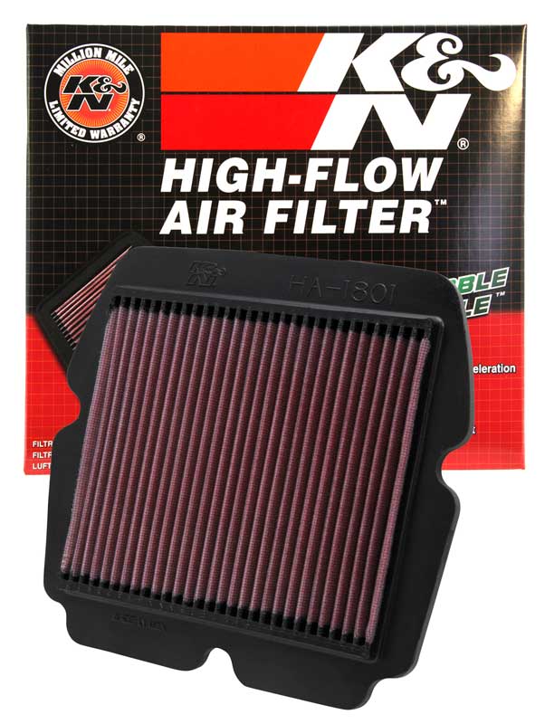 K&N HA-1801 Replacement Air Filter for Select Honda GL1800 Gold Wing, Honda GL1800 Gold Wing Airbag, Honda GL1800 Valkyrie, Honda GL1800 Valkyrie ABS, Honda GL1800A Gold Wing ABS, Honda GL1800B Gold Wing F6B, Honda GL1800B Gold Wing F6B Deluxe, Honda