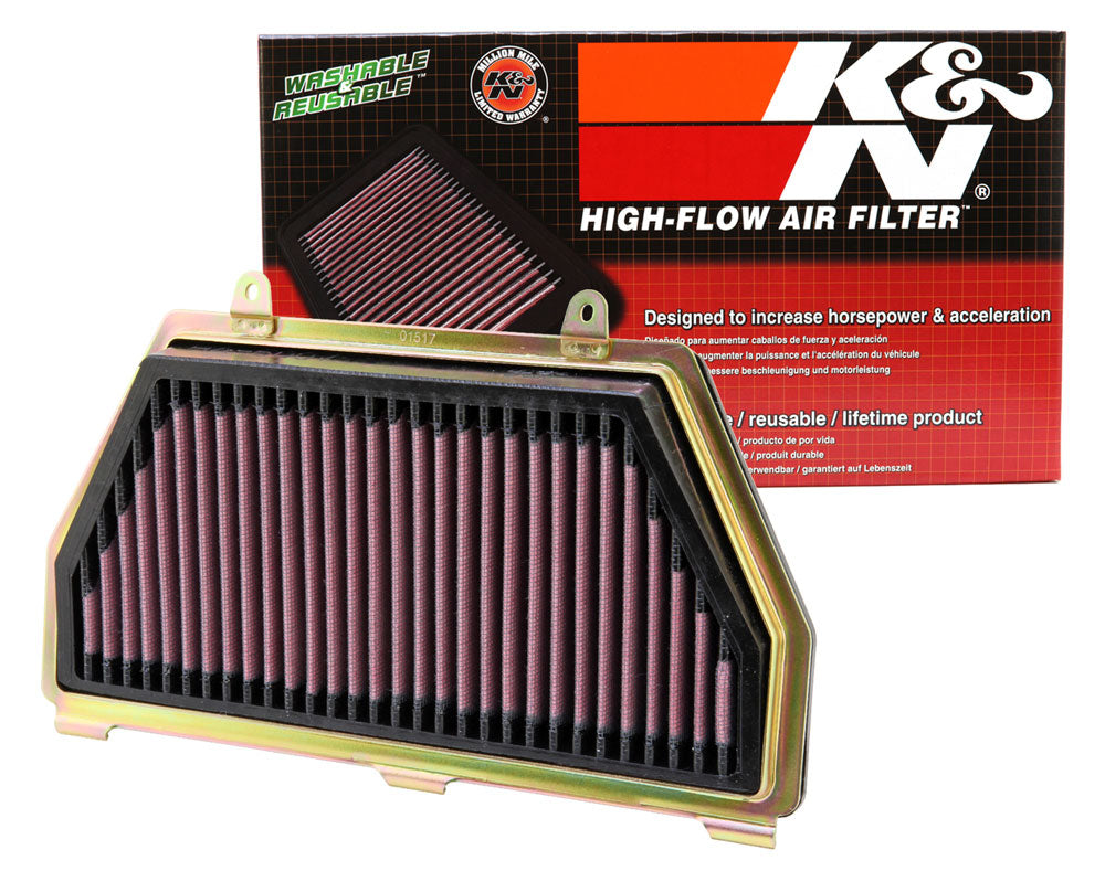 K&N HA-6007 Replacement Air Filter for Select Honda CBR600RR, Honda CBR600RR ABS