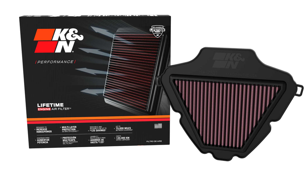 K&N HA-7521 Replacement Air Filter for Select Honda NC750X, Honda NC750X DCT