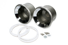 Load image into Gallery viewer, HAGAN STREET ROD NECESSITIES H4050C Frenched Headlamp Set Chrome Plated'