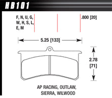 Load image into Gallery viewer, HAWK BRAKE HB101S800 Superlite/XL HT-10