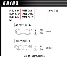 Load image into Gallery viewer, HAWK BRAKE HB103U590 Full Size GM DTC-70